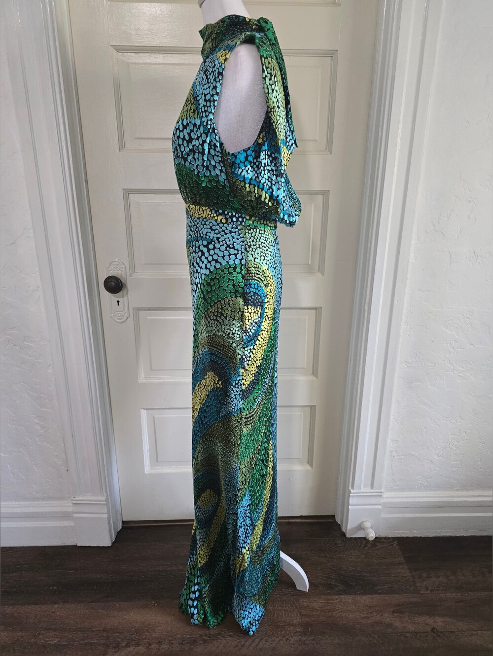 Saloni Fleur Dot Print Dress - Picture 7 of 13